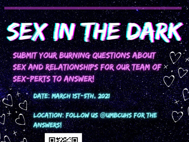 Sex In The Dark · Office Of Health Promotion · Myumbc 4142