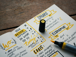This image depicts a paper and pen for someone planning for future.
