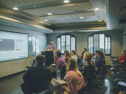 A picture showing classroom teaching