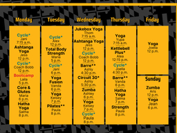 Group Fitness Fall 2025