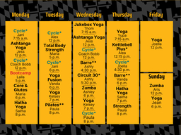 Fall Group Fitness 2025