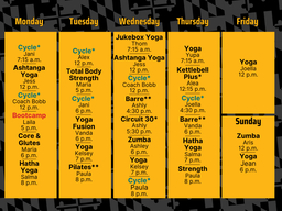 Group Fitness Fall 2025