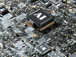 A computer board with the letters A-I written on a component of the board.