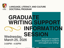 graduate writing support info session