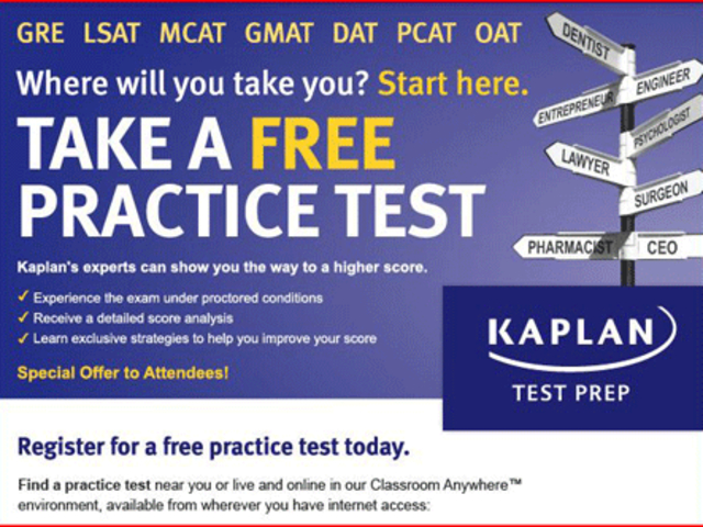 kaplan mcat practice test