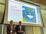 Jack Suess with Damian Doyle after Suess received the 2025 Cloud Superhero Award