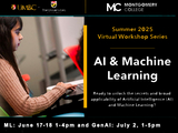 UMBC offers free workshops in summer 2025 on machine learning and generative AI
