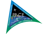 Triangular green and blue PACE logo