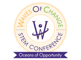 logo for waves of change stem conference