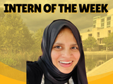Intern of the Week graphic featuring Rahma Ras.