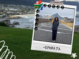 Ephrata standing with the background of Cape Town